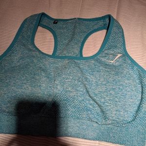 Gymshark vital seamless marl blue sports bra